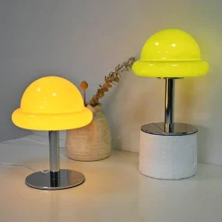 Illuminate Home Beleuchtung-Pilzglas Tischlampe - Moderne Wohndekorbeleuchtung