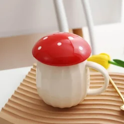 The Culinary Kit Küche & Esszimmer-Pilz-Kaffeetasse - Kreative Keramiktasse