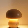 The Light Loft Beleuchtung-Pilzlampe aus Massivholz - Einzigartige Tischleuchte