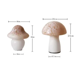 Glow u0026 Shade Beleuchtung-Pilz-Tischlampe – dekoratives Akzentlicht für die Inneneinrichtung