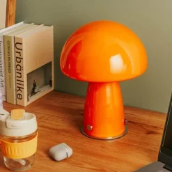 Bright Accents Beleuchtung-Pilz-Tischlampe – Kreatives Nachtlicht für die Heimdekoration