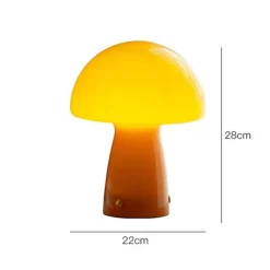 Bright Accents Beleuchtung-Pilz-Tischlampe – Kreatives Nachtlicht für die Heimdekoration
