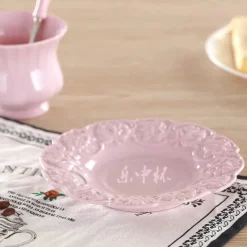 Feast u0026 Flair Küche & Esszimmer-Pink Princess Teetassen-Set – Elegantes 180 ml Porzellan-Trinkgeschirr