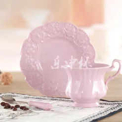 Feast u0026 Flair Küche & Esszimmer-Pink Princess Teetassen-Set – Elegantes 180 ml Porzellan-Trinkgeschirr