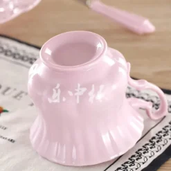 Feast u0026 Flair Küche & Esszimmer-Pink Princess Teetassen-Set – Elegantes 180 ml Porzellan-Trinkgeschirr