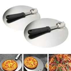 Tom Küche & Esszimmer-Pizzaschaufel aus Edelstahl – perfektes Backwerkzeug für Kuchen, Brot und Desserts