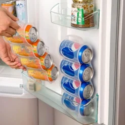 Space Savvy Küche & Esszimmer-Platzsparende Getränkeaufbewahrung im Kühlschrank