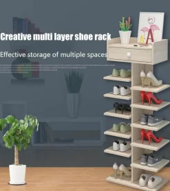 Cozy Living Möbel-Platzsparendes mehrstöckiges Schuhregal – einfaches Lagerregal