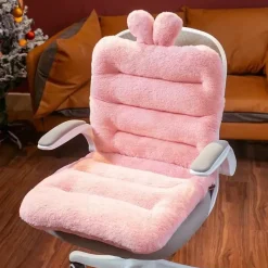 The Decor Haven Autozubehör|Automobilindustrie-Plüschiges Bürositzkissen – bequemes Rückenstützkissen