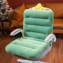 The Decor Haven Autozubehör|Automobilindustrie-Plüschiges Bürositzkissen – bequemes Rückenstützkissen