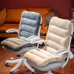 The Decor Haven Autozubehör|Automobilindustrie-Plüschiges Bürositzkissen – bequemes Rückenstützkissen