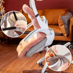 The Decor Haven Autozubehör|Automobilindustrie-Plüschiges Bürositzkissen – bequemes Rückenstützkissen