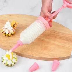 Tom Küche & Esszimmer-Plätzchen-Dekorationsset mit Gebäckspritze und Kuchenpresse für kreatives Backen