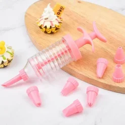 Tom Küche & Esszimmer-Plätzchen-Dekorationsset mit Gebäckspritze und Kuchenpresse für kreatives Backen