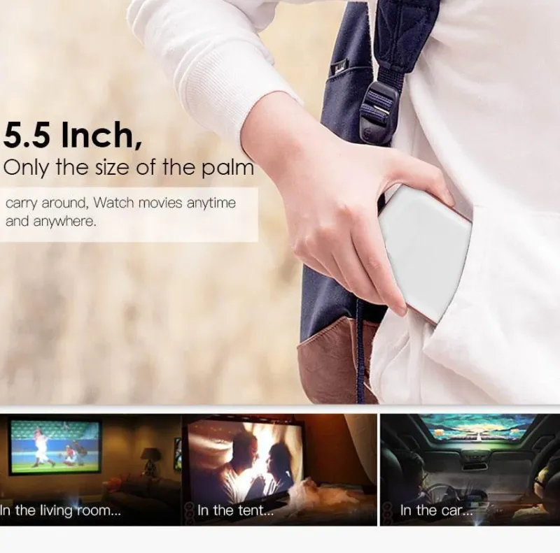 Comfort u0026 Style Gadgets Für Zuhause-Pocket Cinema-Projektor – Tragbarer Smart-Projektor