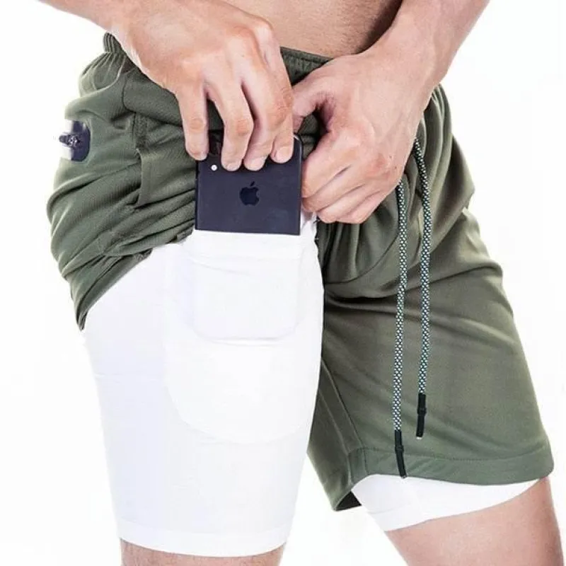 Herren The Relaxation Nook Fitness-Gadgets|Gesundheits-Gadgets-Pocket Workout Shorts – Sichere Fitness-Shorts mit Taschen