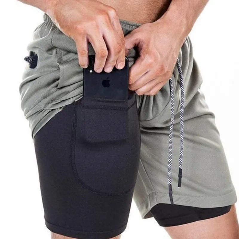 Herren The Relaxation Nook Fitness-Gadgets|Gesundheits-Gadgets-Pocket Workout Shorts – Sichere Fitness-Shorts mit Taschen