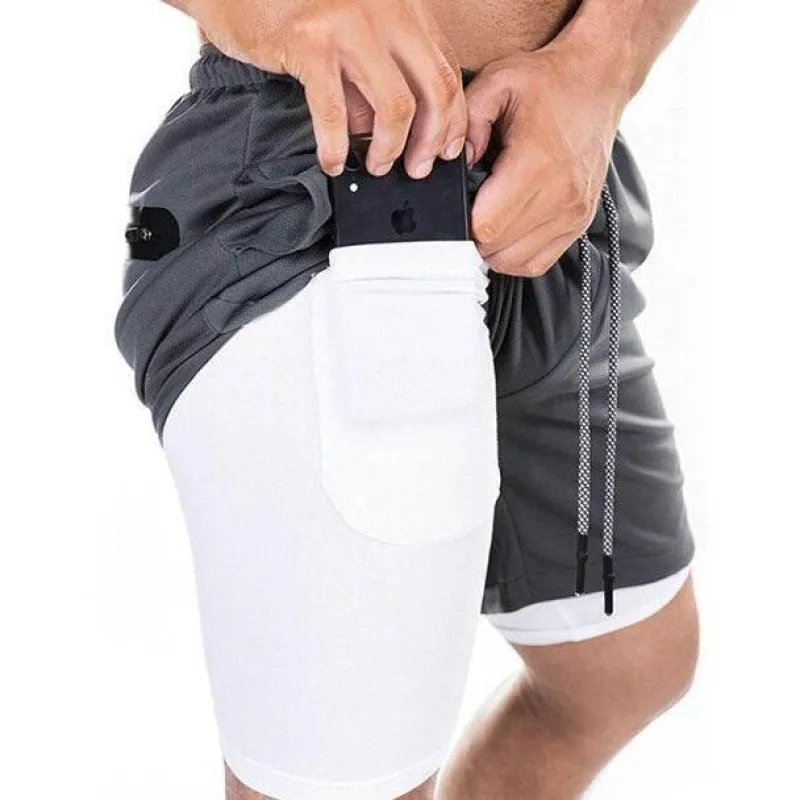 Herren The Relaxation Nook Fitness-Gadgets|Gesundheits-Gadgets-Pocket Workout Shorts – Sichere Fitness-Shorts mit Taschen