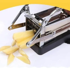 Deco Küche & Esszimmer-Pommes-Frites-Schneider aus Edelstahl – Professioneller Kartoffelstreifen-Maker