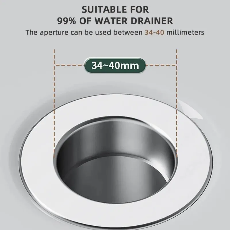 Tranquil Waters Badezimmer|Küche & Esszimmer-Pop-up-Spülbeckensieb – Abflussabdeckung gegen Verstopfung