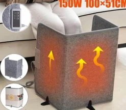 Cozy Living Möbel|Heimwerkzeuge-Portable Electric Folding Space Heater - Compact Warmth for Home Office