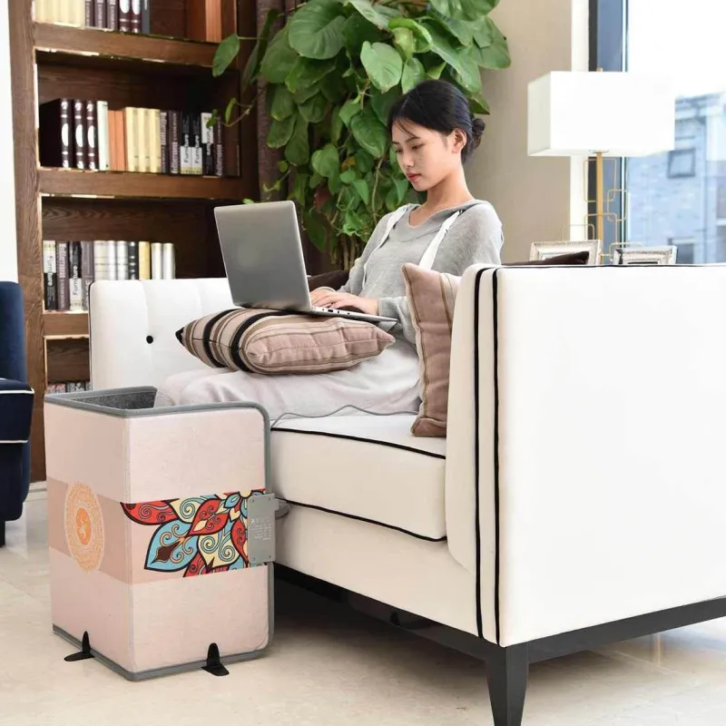 Cozy Living Möbel|Heimwerkzeuge-Portable Electric Folding Space Heater - Compact Warmth for Home Office