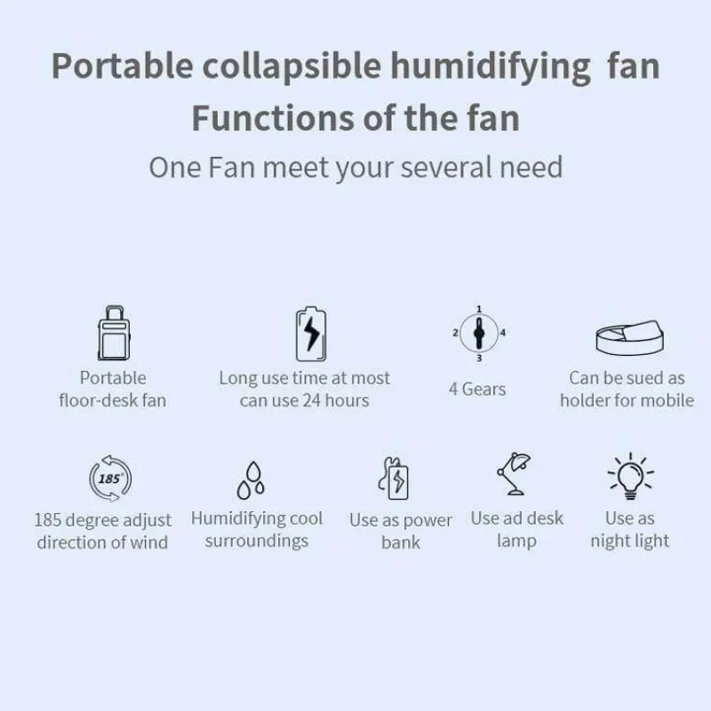 Comfort u0026 Style Beleuchtung-Portable Remote Control Air Conditioner Humidifier with LED Light - Compact Cooling Solution