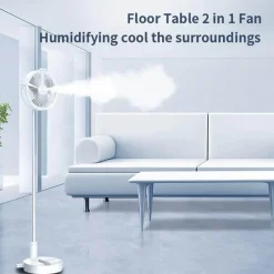 Comfort u0026 Style Beleuchtung-Portable Remote Control Air Conditioner Humidifier with LED Light - Compact Cooling Solution