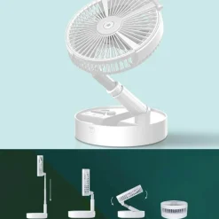 Comfort u0026 Style Beleuchtung-Portable Remote Control Air Conditioner Humidifier with LED Light - Compact Cooling Solution