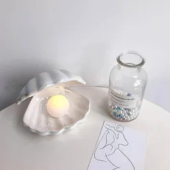 Comfort u0026 Style Beleuchtung-Portable Shell Night Light - Decorative Pearl Lamp