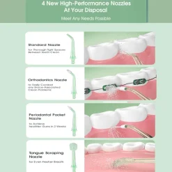 The Blissful Bath Badezimmer-Portable Water Flosser - Compact Travel Oral Care Device