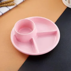 Space Savvy Küche & Esszimmer-Portionskontrolle, unterteilter Mahlzeitenplaner-Teller – Leitfaden für gesunde Ernährung