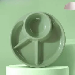 Space Savvy Küche & Esszimmer-Portionskontrolle, unterteilter Mahlzeitenplaner-Teller – Leitfaden für gesunde Ernährung