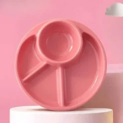 Space Savvy Küche & Esszimmer-Portionskontrolle, unterteilter Mahlzeitenplaner-Teller – Leitfaden für gesunde Ernährung