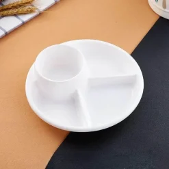 Space Savvy Küche & Esszimmer-Portionskontrolle, unterteilter Mahlzeitenplaner-Teller – Leitfaden für gesunde Ernährung