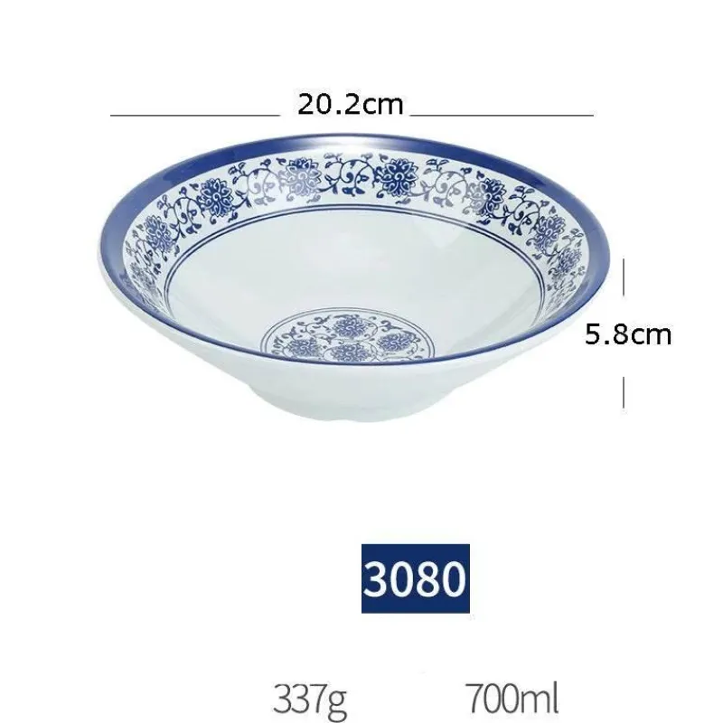 Elegance at the Table Küche & Esszimmer-Porzellan-Geschirrset - Blau-weißes Imitationsgeschirr