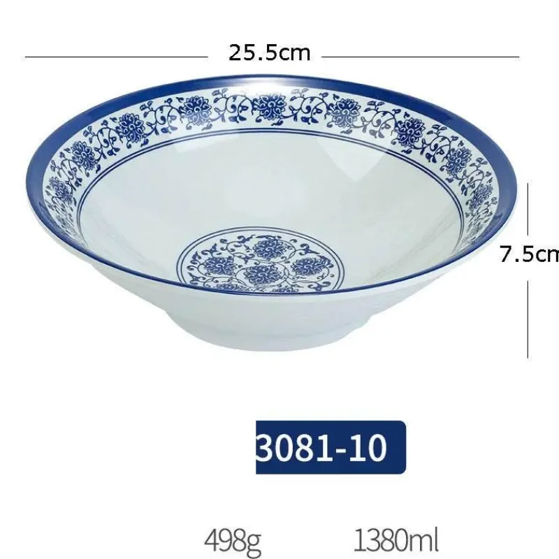 Elegance at the Table Küche & Esszimmer-Porzellan-Geschirrset - Blau-weißes Imitationsgeschirr