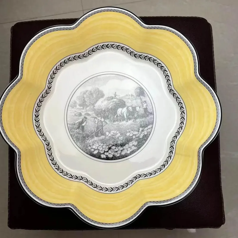 Feast u0026 Flair Küche & Esszimmer-Porzellan-Geschirrset - Teller, Tassen, Schüsseln, Tabletts