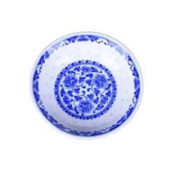 Elegance at the Table Küche & Esszimmer-Porzellangeschirr-Set mit Drachenmuster – Blau-weiße Essteller