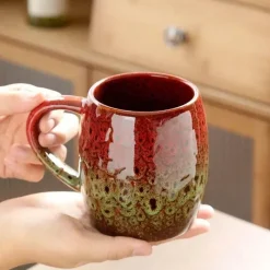 Plates u0026 More Küche & Esszimmer-Porzellantasse mit großem Fassungsvermögen – Keramiktasse für Kaffee und Tee fürs Büro