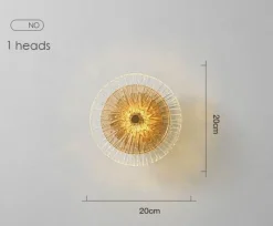 Comfort u0026 Style Beleuchtung-Postmoderne Glaswandlampe – Elegante, stilvolle Beleuchtungsvorrichtung