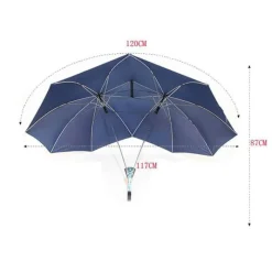 Gear Up u0026 Go Camping-Werkzeuge|Outdoor-Gadgets-Pärchen Automatikschirm - Zwei-Personen-Regenschirm