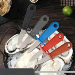 Tom Küche & Esszimmer-Premium-Austernmesser – Meeresfrüchte-Werkzeug zum einfachen Öffnen der Schale mit PP-Griff