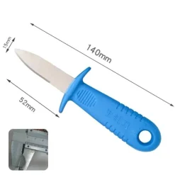 Tom Küche & Esszimmer-Premium-Austernmesser – Meeresfrüchte-Werkzeug zum einfachen Öffnen der Schale mit PP-Griff