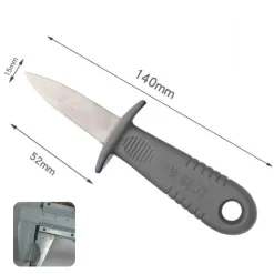 Tom Küche & Esszimmer-Premium-Austernmesser – Meeresfrüchte-Werkzeug zum einfachen Öffnen der Schale mit PP-Griff