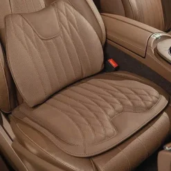 Wild u0026 Free Gear Autozubehör|Automobilindustrie-Premium-Autositzkissen aus Leder – atmungsaktive Komfortunterstützung