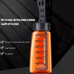 PureGlow Männerpflege|Frauenpflege-Professioneller Haarstyling-Gelkamm – Styling-Tool für einfaches Auftragen