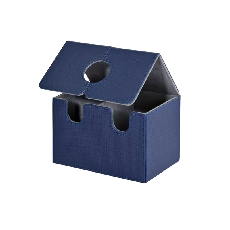 Tabletop Artistry Spielzeug & Spiele-PU Leather Card Deck Box with Dice Tray – Holds 200+ Sleeved Cards