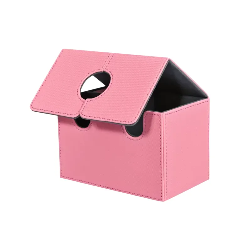 Tabletop Artistry Spielzeug & Spiele-PU Leather Card Deck Box with Dice Tray – Holds 200+ Sleeved Cards