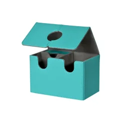 Tabletop Artistry Spielzeug & Spiele-PU Leather Card Deck Box with Dice Tray – Holds 200+ Sleeved Cards